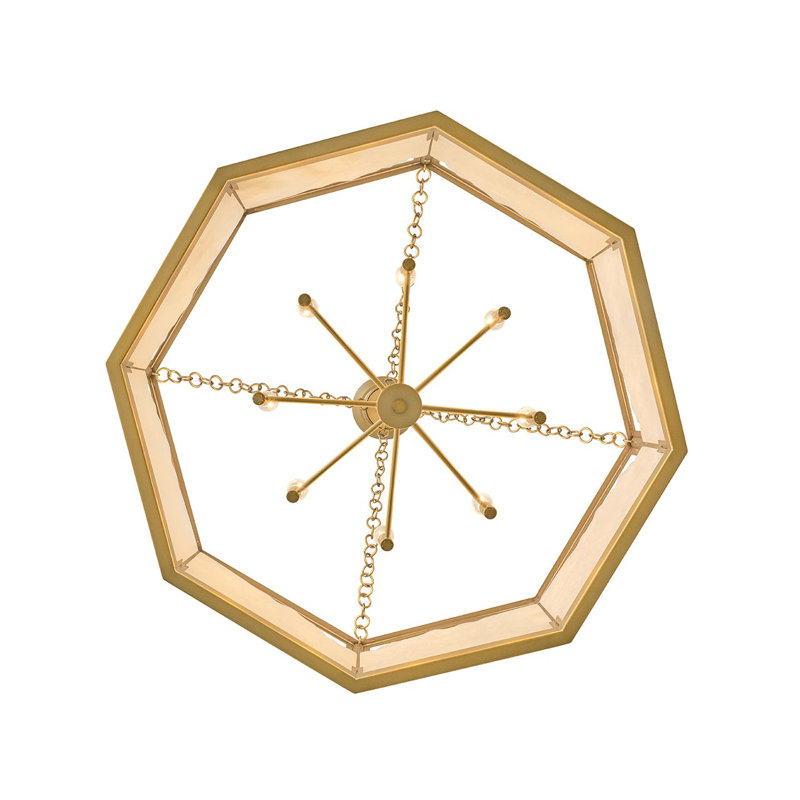 Veleta 8 - Light Steel Chandelier