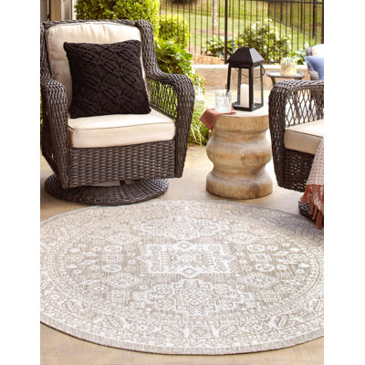 Tapis intérieur / extérieur beige Danera