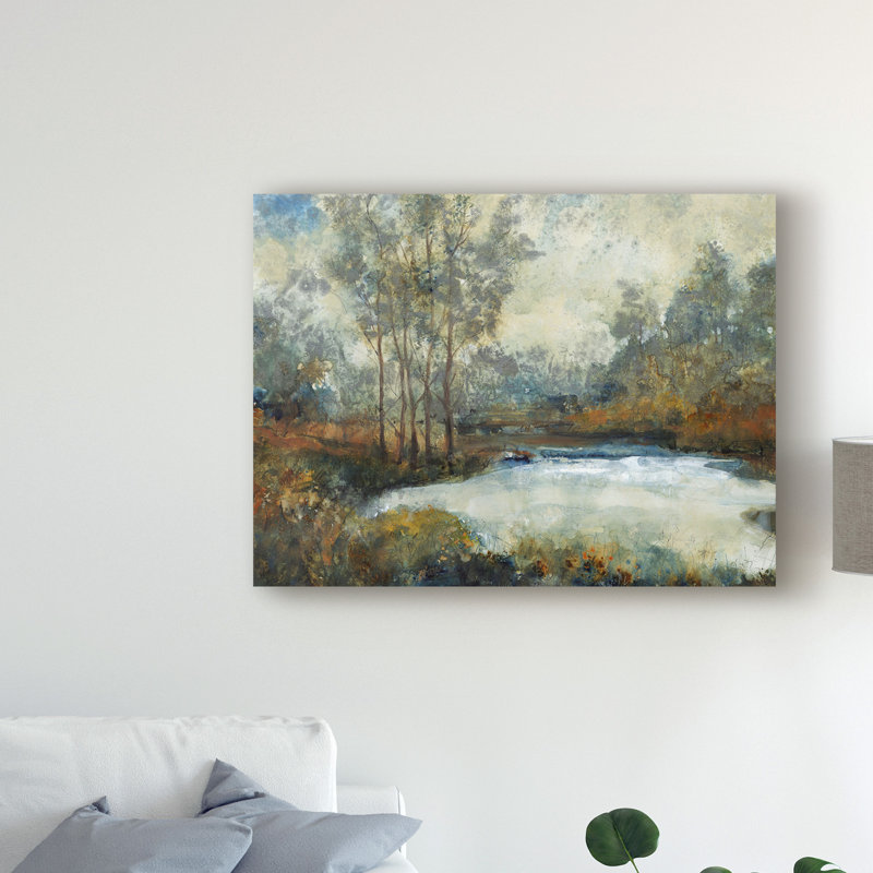« ethereal light i », reproduction de peinture à l’acrylique sur toile tendue, H 24 po x l 32 po x P 2 po