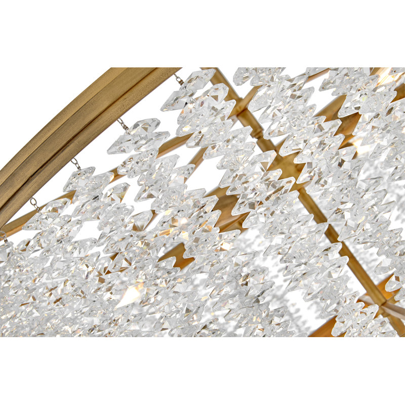 RUBINA Medium Chandelier, 20" H x 30" W x 30" D, 12
