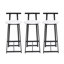 Ensemble de 3 tabourets de bar ronds 27 po avec repose-pieds et chaises de cuisine modernes pour comptoir-1147299559