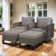 Nazime Outdoor Patio Swivel Rocking Chairs With Ottomans (Set Of 2)