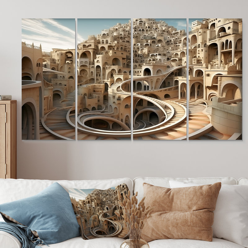 «Architectural Dreamscape», H 32 po x l 64 po