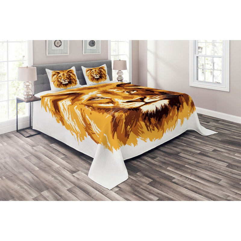 Eclectic Coverlet, King Bedspread + 2 Shams