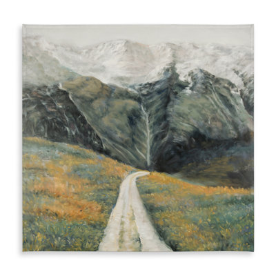 Mountainous Landscape Tablecloth | Contemporary Indoor Outdoor Decor