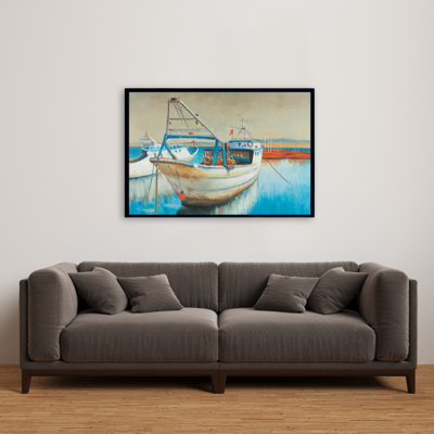 "Bateau de pêche" sur toile