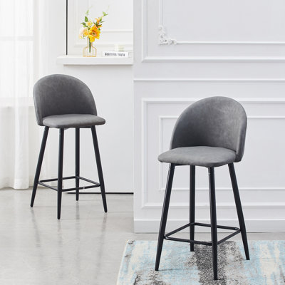 Choteau Upholstered Counter Stool with Metal Frame