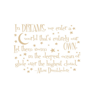 Adhésif décoratif «In Dreams We Entrée A World»