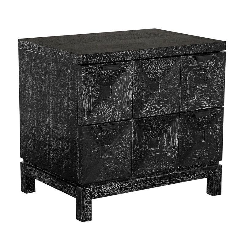 Musashi 2 Drawer, Small, Black Walnut