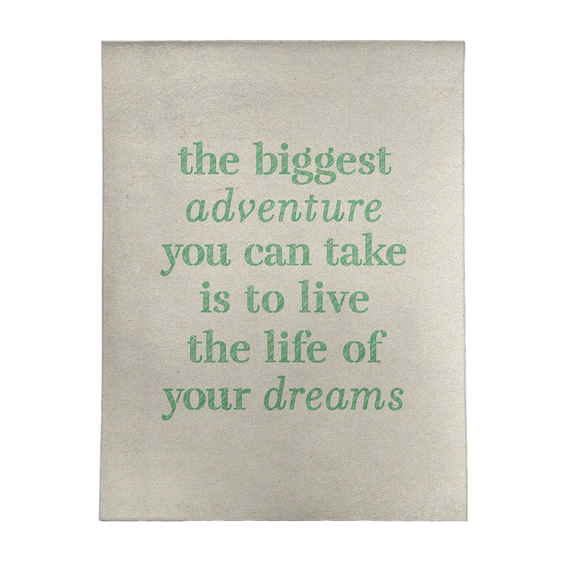 Quotes Chenille Indoor Rug, Rectangle 9' x 12'
