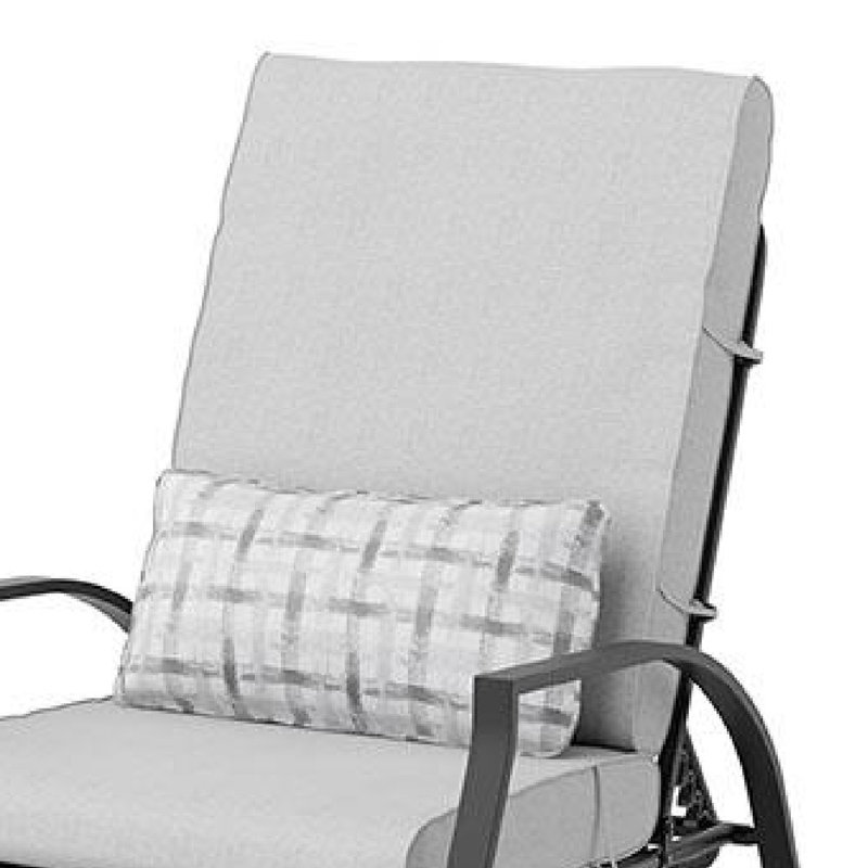 Leki Reclining Armchair Set Of 6, Tie Back Cushions, 1 Pillow, Grey