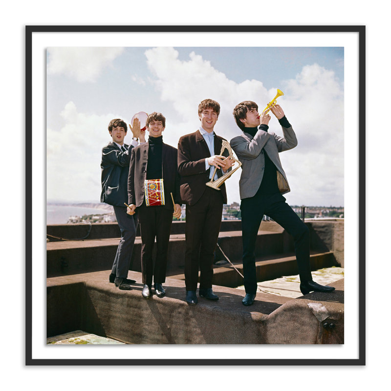 Beatles Portrait Print by Getty Images, White Maple, 32" H x 32" W