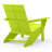 Modern Poly Adirondack Chair With Ottoman-2005742404