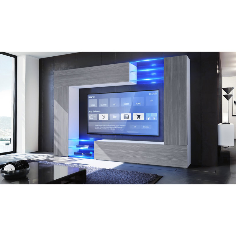 Duval Unfinished for TVs up to 78", No, Avola anthracite/White (matt)