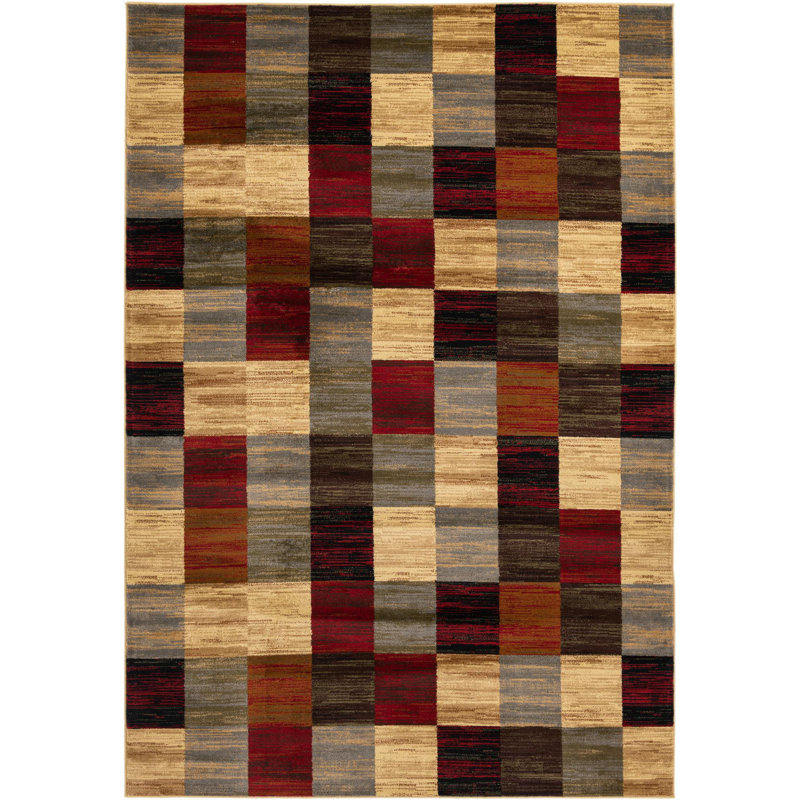 Geometric Indoor Rug, Rectangle 7' x 10'