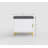 Krishelle Eisenhardt Modern End Table With Cushioned Top And Cabinet Storage