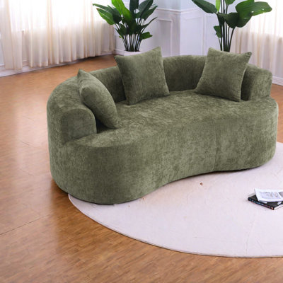 Causeuse à compression en chenille 66,93 po
