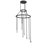 9 - Light Dimmable Cylinder Chandelier
