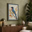 Kingfisher on Golden Branch Botanical - Wrapped Canvas-1401540304-1401540309