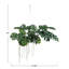Faux Monstera Plant in Kokedama Hanger