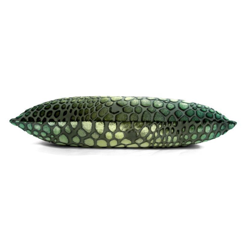 Rectangle Velvet Pillow Cover & Insert, Evergreen