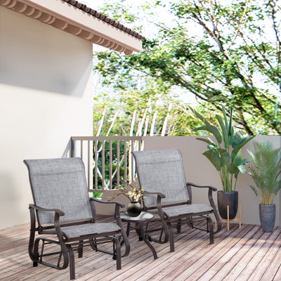 Fauteuil oscillant d'extérieur Outsunny