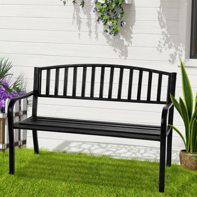 Banc d'extérieur en métal Laurina