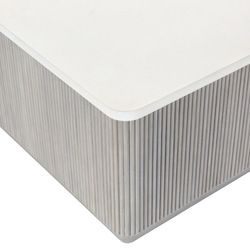 Colonnade Faux Stone Solid Coffee Table
