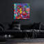 Art mural en verre Dakota Fields «Pop Cat» par Oxana Zaika-1796124879