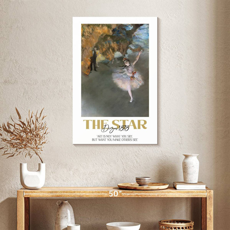 Affiche d'exposition The Star Degas, H 24 po x l 16 po