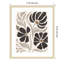 «Modern Petals II Neutral» par Véronique Charron, reproduction d'art encadrée sur bois-100672777