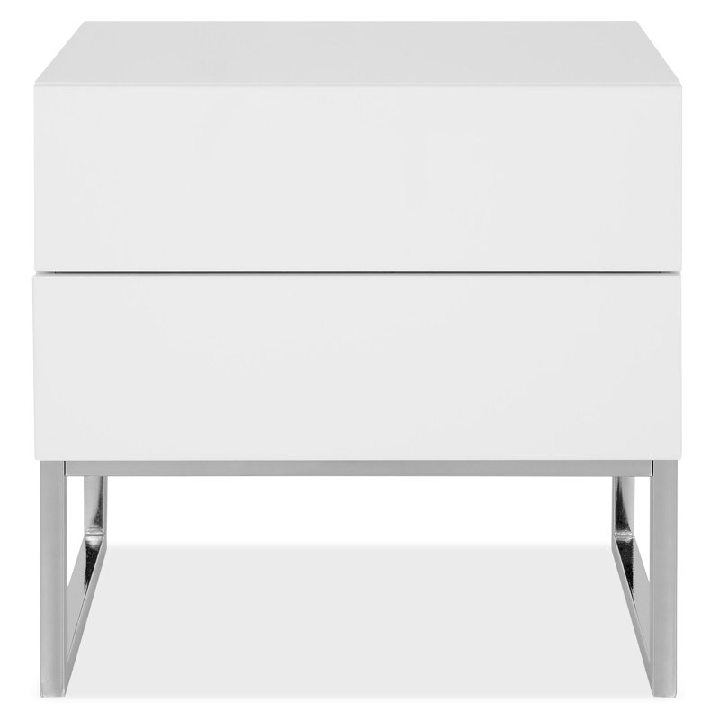 Susitna 50cm W Stainless Steel Bedside Table