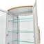 St. Charles Display Cabinet with LED Lighting - Dove Grey