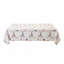 Nappe de Pâques, polyester, rectangulaire 60 x 84 pouces, imperméable, lavable, œufs colorés et motif de lapin pour table de fête ou de fête