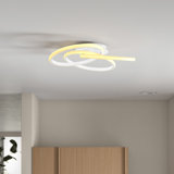 Plafonnier encastré linéaire à intensité variable à 1 lumière unique à DEL 20,47 po Shuford