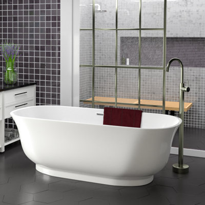 Ceres 59'' x 30.75'' Soaking Acrylic Bathtub