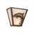 Rustic Lodge Flush Mounted Sconce