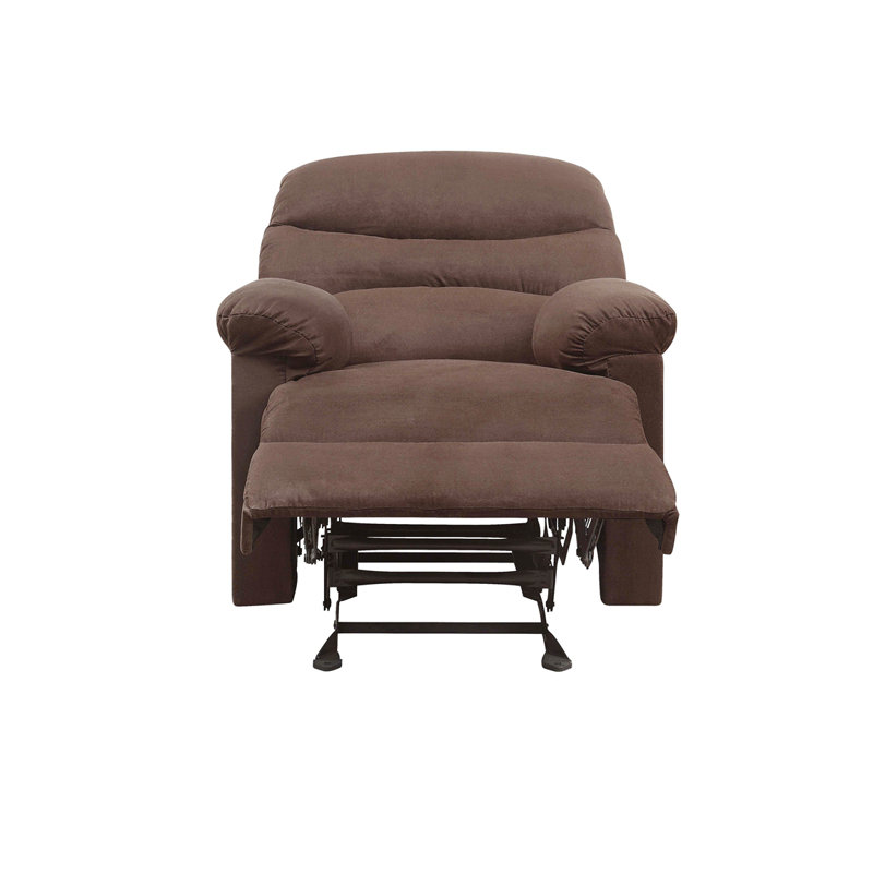 Fauteuil inclinable en microfibre, Brun clair