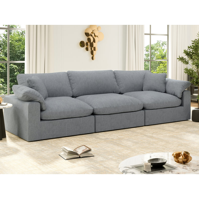 Canapé modulaire Berglund Berglund, Gris, H 25,2 po x l 110,8 po x P 39,3 po, 3