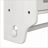 Cabinets, Vintage White Washed Solid Wood Glass Door Wall Mount | 24.8” Double Door | 3-Tier Storage + Towel Rack | White | Bathroom