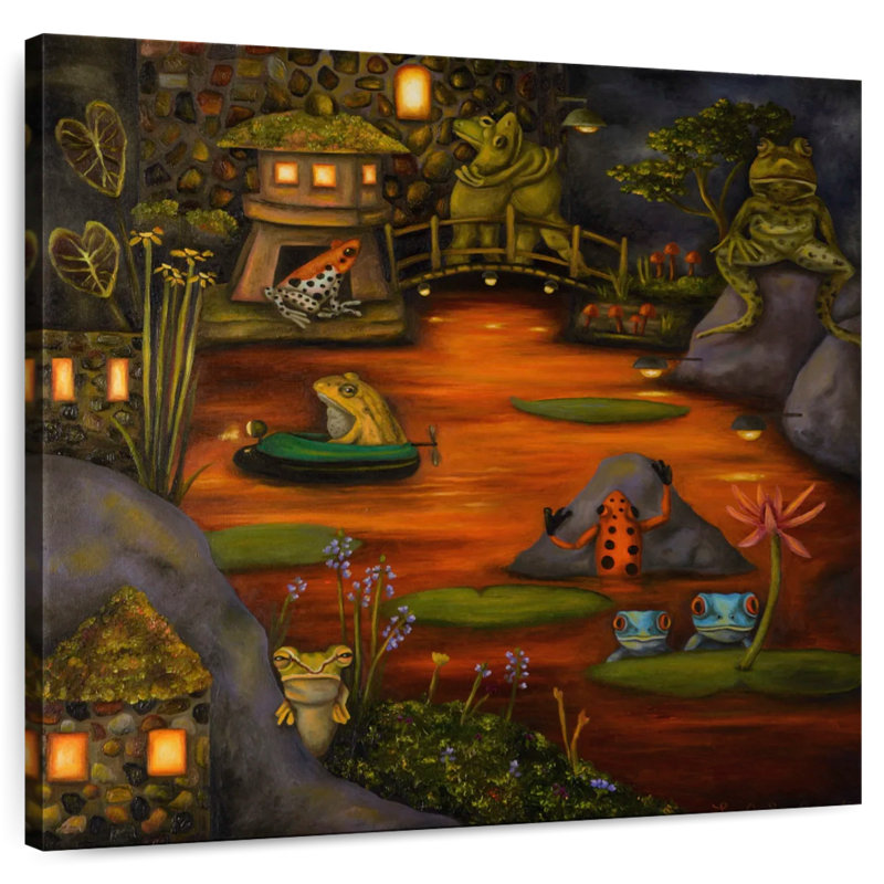 Brampt Frogland II, 33" H x 33" W