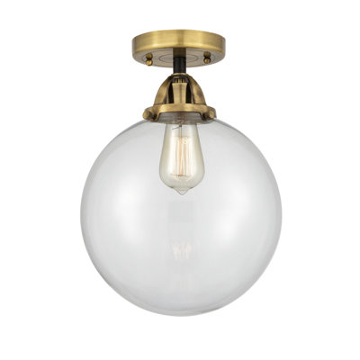 Alphonsa Glass LED Semi Flush Mount
