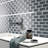 Reflection 11.82 in. x 12.01 in. Brick Joint Glossy Glass Mosaic Tile-36932778