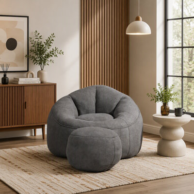 Fauteuil à billes avec repose-pieds