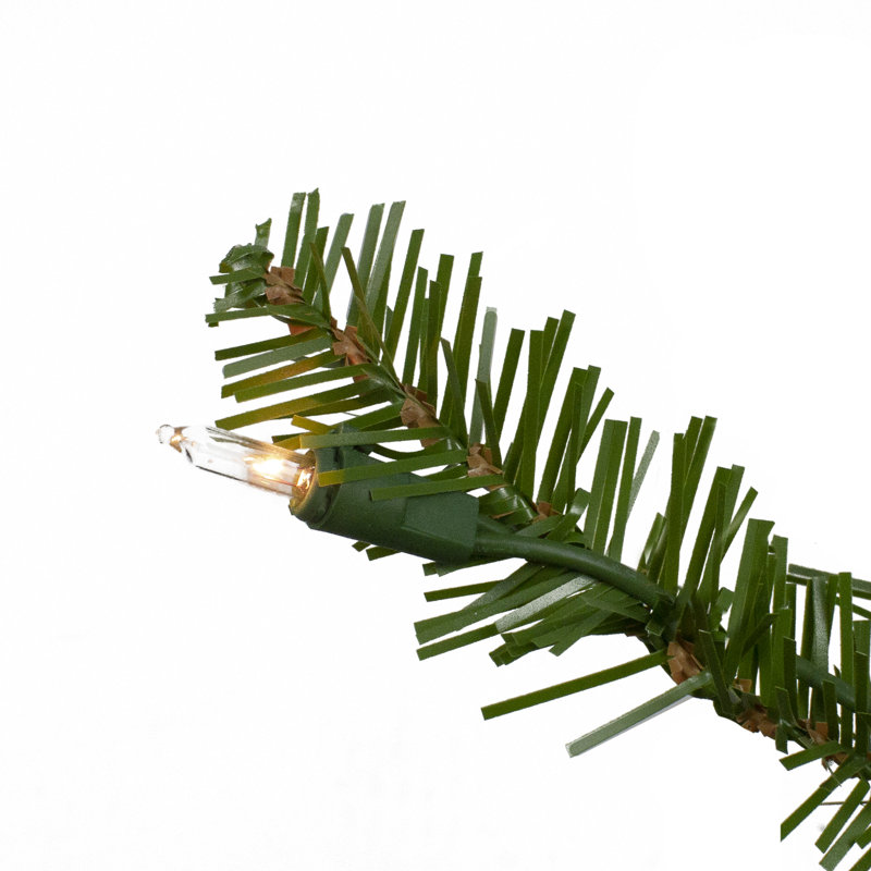 Sapin de Noël artificiel pré-éclairé 7 'avec lumières claires