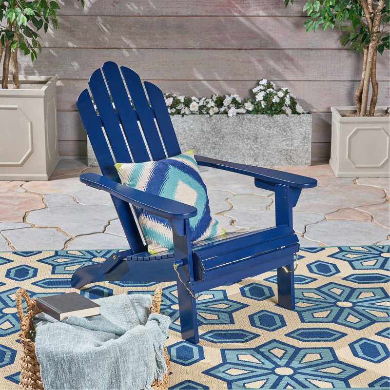 CHAISE ADIRONDack HOLLYWOOD PLIABLE, Bleu
