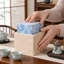 Solid Marble Tissue Box Cover, Hand-Carved Heavy-Duty Square Tissue Holder For Bathroom Bedroom Living Room Office, Elegant And Durable Design