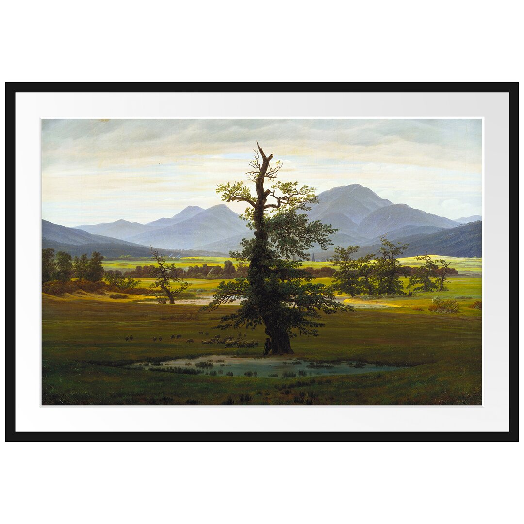 Gerahmter Kunstdruck The Lonely Tree von Caspar David Friedrich