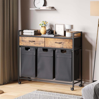 Bhargava Rolling Laundry Sorter with Handles