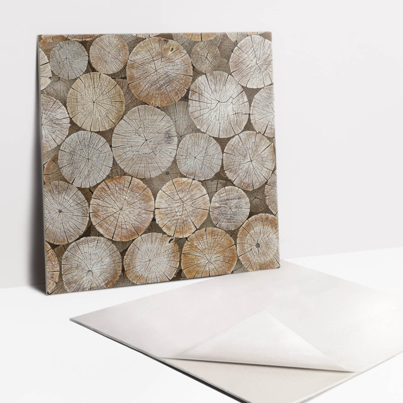 Angelia 30cm x 30cm PVC Mosaic Tile in Brown